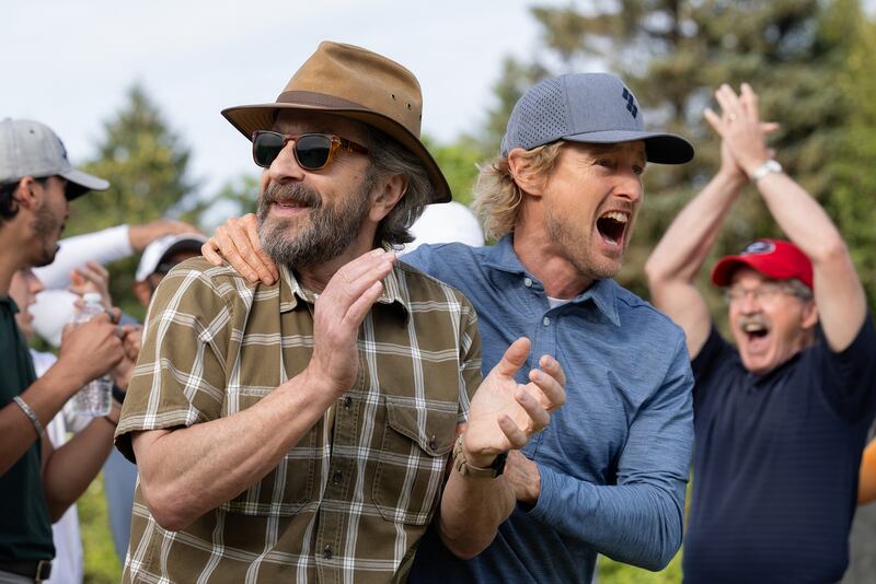 Marc Maron and Owen Wilson in "Stick."