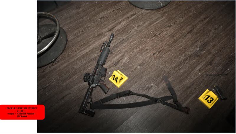 A semi-automatic rifle found at Club Q