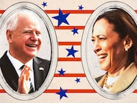 Kamala Harris and Tim Walz