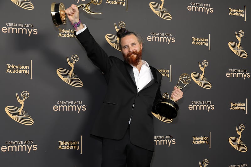 Tapia de Veer at the 2022 Creative Arts Emmys