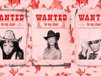 Bella Hadid, Beyonce, Chappell Roan in a cowboy hat and wanted poster