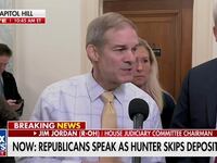 Jim Jordan speaks to reporters after Hunter Biden skips deposition.