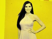 An illustration including Heather Dubrow