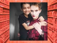 A photo illustration of Aedrik Quinn and Allison Quinn.