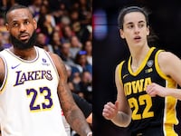 LeBron James and Caitlin Clark