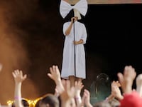 Singer Sia performs on ABC's 'Good Morning America' in Central Park, New York City, U.S., July 22, 2016.