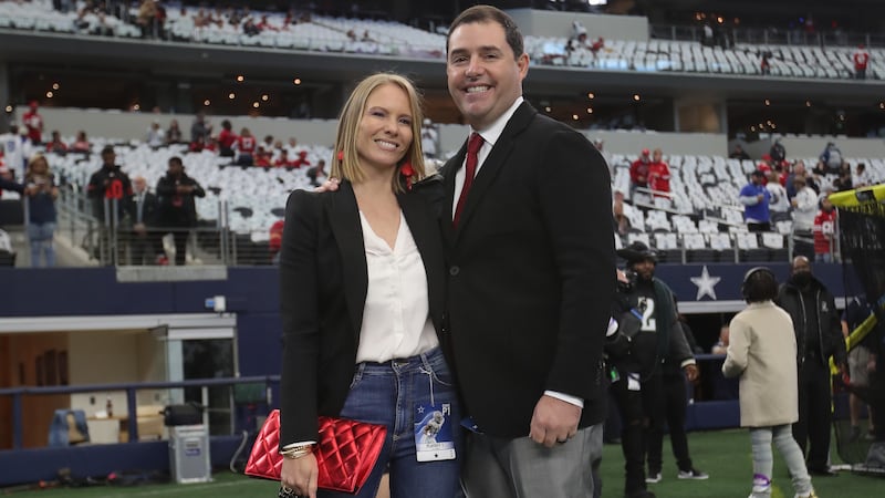 CEO Jed York of the San Francisco 49ers with his wife Danielle in 2022.