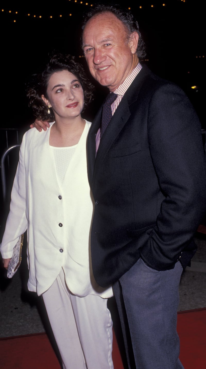 Actor Gene Hackman and daughter Leslie Hackman attend the premiere of 'Class Action' on March 13, 1991 at the Plitt Theater in Century City, California.