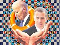 An illustration of Joe Biden and Hunter Biden