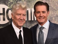 David Lynch and Kyle MacLachlan at the 'Twin Peaks: The Return' premiere in 2017.