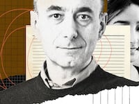 A photo illustration of Dr. Jean-Laurent Casanova and Jennifer Lin, a woman he accuses of an attempted extortion plot.