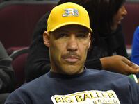 LOS ANGELES, CA - JANUARY 25: LaVar Ball, father of Lonzo Ball #2 of the UCLA Bruins, watches the game against the USC Trojans at Galen Center on January 25, 2017 in Los Angeles, California. (Photo by Jayne Kamin-Oncea/Getty Images)