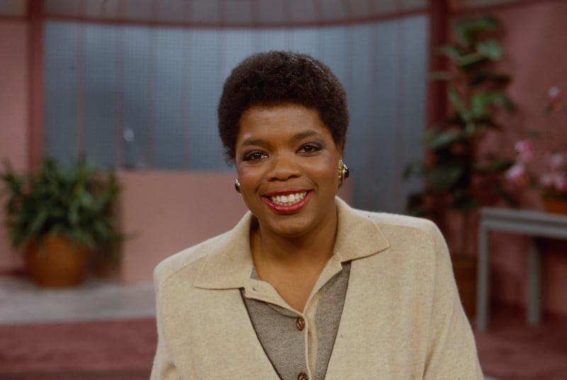 Winfrey kept the forced low-cut during her stint hosting 'AM Chicago' in 1984.