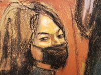 Ghislaine Maxwell listens during her trial.