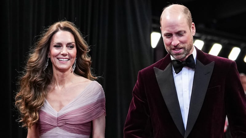 Catherine, Princess of Wales and William, Prince of Wales attend the 2026 EE BAFTA Film Awards at The Royal Festival Hall on February 22, 2026 in London, England.