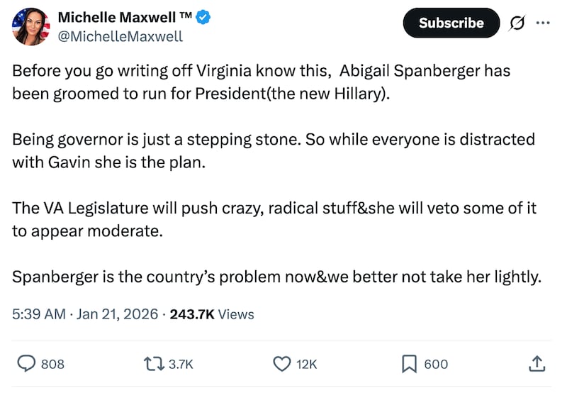 Maxwell tweet