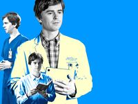 A photo illustration of Freddie Highmore
