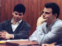 Lyle and Erik Menendez during their trial in 1991.