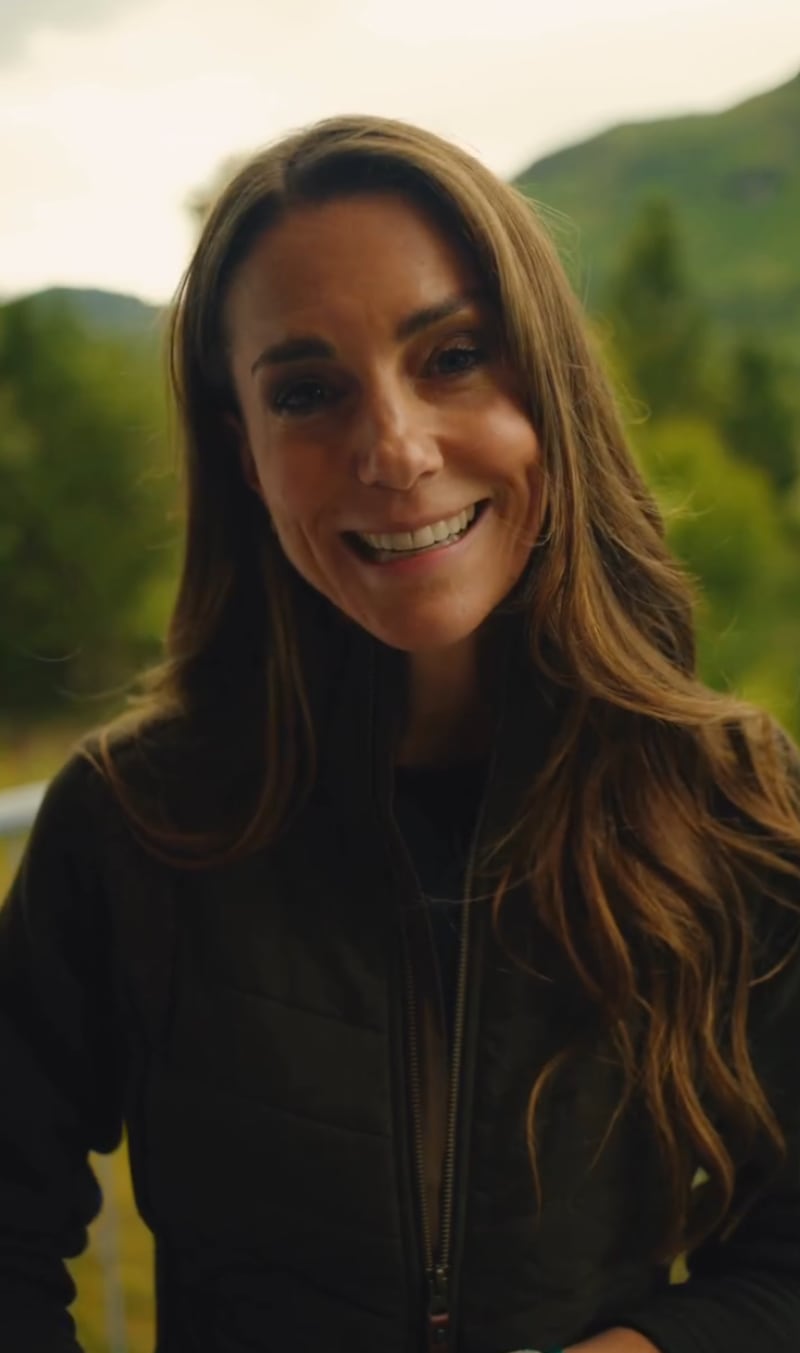The Princess of Wales appeared refreshed after her 23-mile climb.