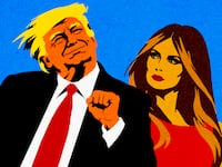 Donald Trump, Melania Trump illustration