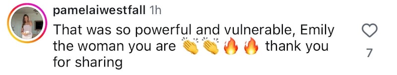 Many commenters thanked Emily Ratajkowski for her essay and her openness.