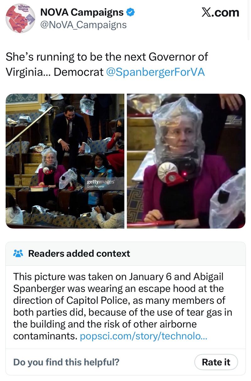 X post by user NOVA_Campaigns
