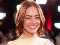 Emma Stone at the 83rd Annual Golden Globes held at The Beverly Hilton on January 11, 2026 in Beverly Hills, California.