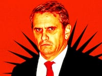 A photo illustration illo of United States attorney general Todd Blanche.