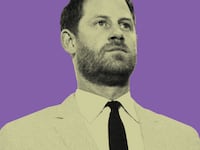A photo illustration of Prince Harry