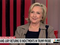 Hillary Clinton appears on MSNBC’s Rachel Maddow Show.
