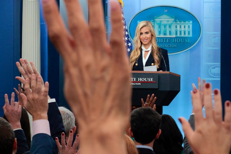 White House Press Secretary Katie Zacharia took only three questions in her first press conference.