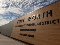 The Fort Worth, Texas, Independent School District's board is investigating a social media post, purportedly from a local high school teacher, that seems to invite immigration officers to the school to arrest students, officials say. (Chris Torres/Fort Worth Star-Telegram/Tribune News Service via Getty Images)