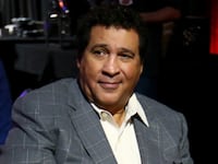 Sportscaster Greg Gumbel is interviewed prior to the 2016 NCAA Men's Final Four at NRG Stadium on April 1, 2016 in Houston, Texas. (Photo by Ronald Martinez/Getty Images)