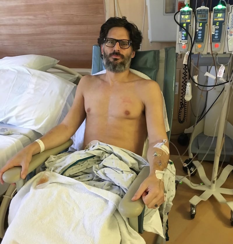 Joe Manganiello posted a photo of himself at the hospital from when he was battling a mystery illness.
