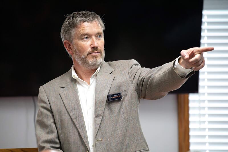 Congressman Thomas Massie, R-Ky., in Mount Olivet, Kentucky, on Sept. 24, 2025.