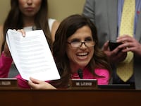 Nancy Mace questioning United States Secret Service Director Kimberly Cheatle as she testifies before the House Oversight and Accountability Committee in July 2024.