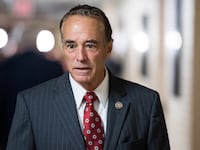 UNITED STATES - JUNE 20: Rep. Chris Collins, R-N.Y., leaves the House Republican Conference meeting in the Capitol on Wednesday, June 20, 2018.