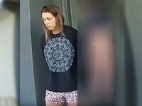 A photo of a screenshot from the body-cam footage of Shanna Gardner-Fernandez's arrest