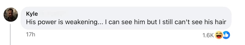 In the comments, people joked about Cena’s bald appearance in reference to his legendary “You can’t see me” catch phrase.