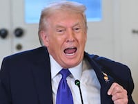 US President Donald Trump speaks during a meeting with US oil companies executives in the East Room of the White House in Washington, DC on January 9, 2026. President Trump is aiming to convince oil executives to support his plans in Venezuela, a country whose energy resources he says he expects to control for years to come. US forces seized Venezuelan president Nicolas Maduro in a sweeping military operation on January 3, with Trump making no secret that control of Venezuela's oil was at the heart of his actions. (Photo by SAUL LOEB / AFP via Getty Images)