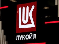A Lukoil sign.
