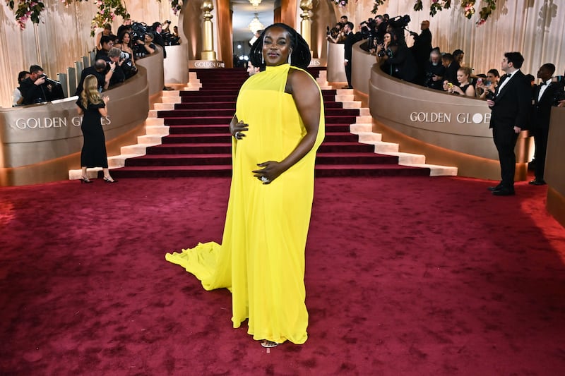 Wunmi Mosaku at the 83rd Annual Golden Globes held at The Beverly Hilton on January 11, 2026 in Beverly Hills, California.