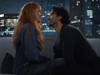 A photo still of Blake Lively and Justin Baldoni