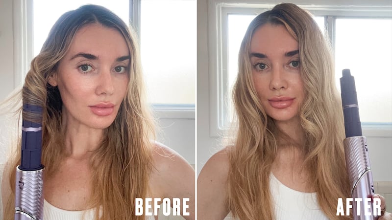 The Looker - Review: Shark FlexStyle IonCurl Hair Styler before and after