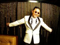 SYDNEY, AUSTRALIA - OCTOBER 16: (AUSTRALIA OUT) South Korean singer, songwriter Psy poses during a portrait shoot at the Marquee Club, The Star on October 16, 2012 in Sydney, Australia. (Photo by Marco Del Grande/The Sydney Morning Herald/Fairfax Media via Getty Images via Getty Images)