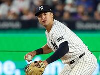 NEW YORK, NY - JUNE 27: Anthony Volpe #11 of the New York Yankees in action during the game against the Athletics at Yankee Stadium on June 27, 2025 in New York, New York. (Photo by New York Yankees/Getty Images)