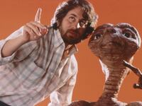 Spielberg with E.T. 1982