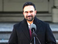 New York Mayor Zohran Mamdani speaks at his ceremonial inauguration as mayor at City Hall Thursday January 1, 2026 in New York City.