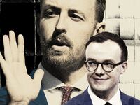 Photo illustration of Ryan Walters and Chasten Buttigieg
