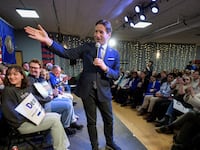 Rep. Dean Phillips (D-MN) greets supporters at a campaign event